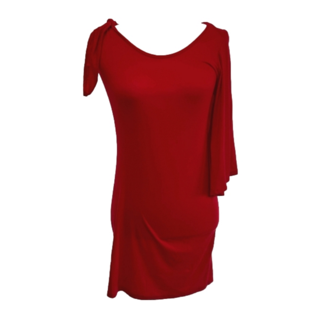 James & Joy One Sleeve Red Bodycon Dress Size XS NWT